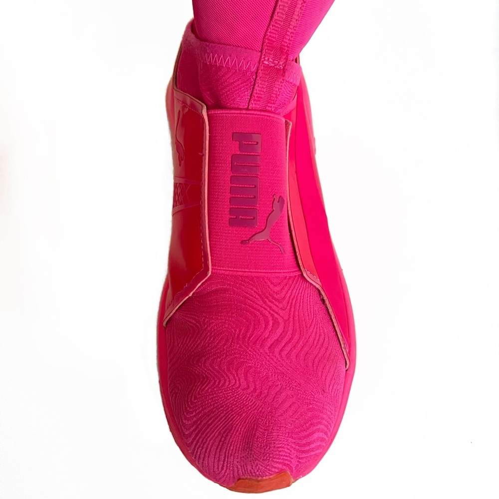 Puma Fierce Pink Bright Trainer Sneaker Size 6 - Picture 4 of 6